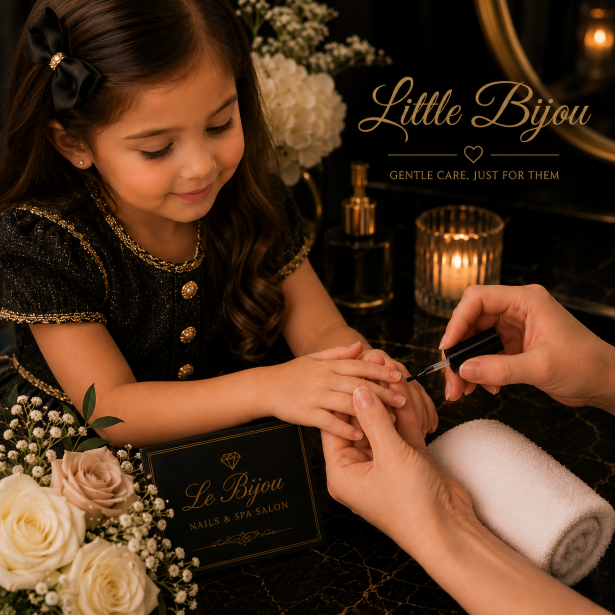 Little Bijou Manicure at Le Bijou Nails and Spa Salon in Houston, TX