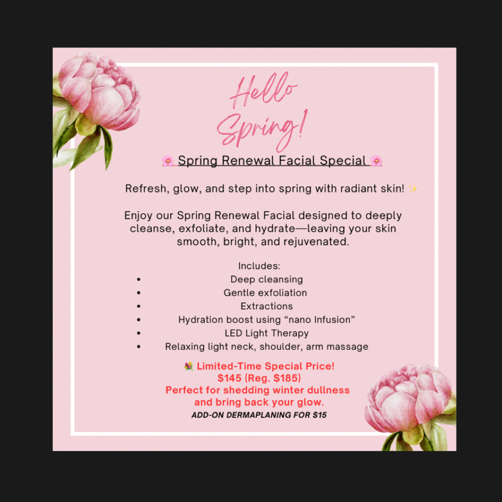 Spring Renewal Facial Special at Karina’s Beauty Spa, LLC in Springfield, VA