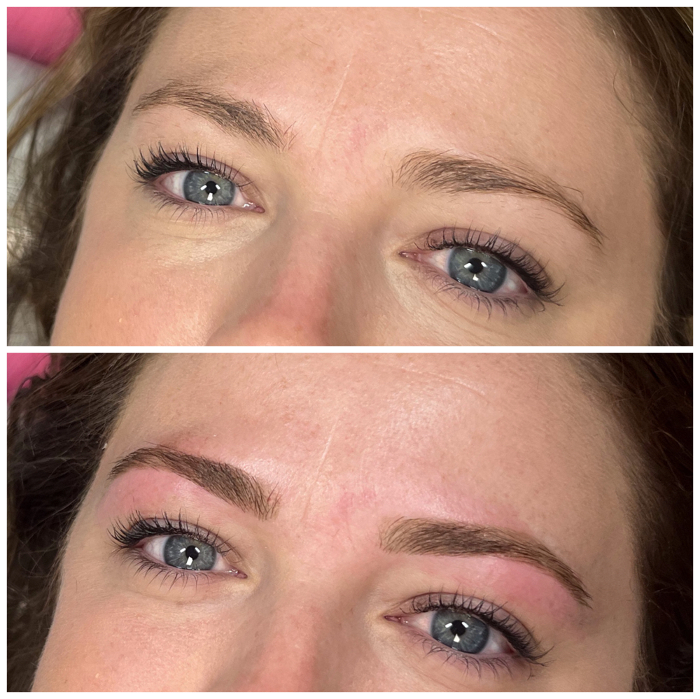 Brow Threading With Tint