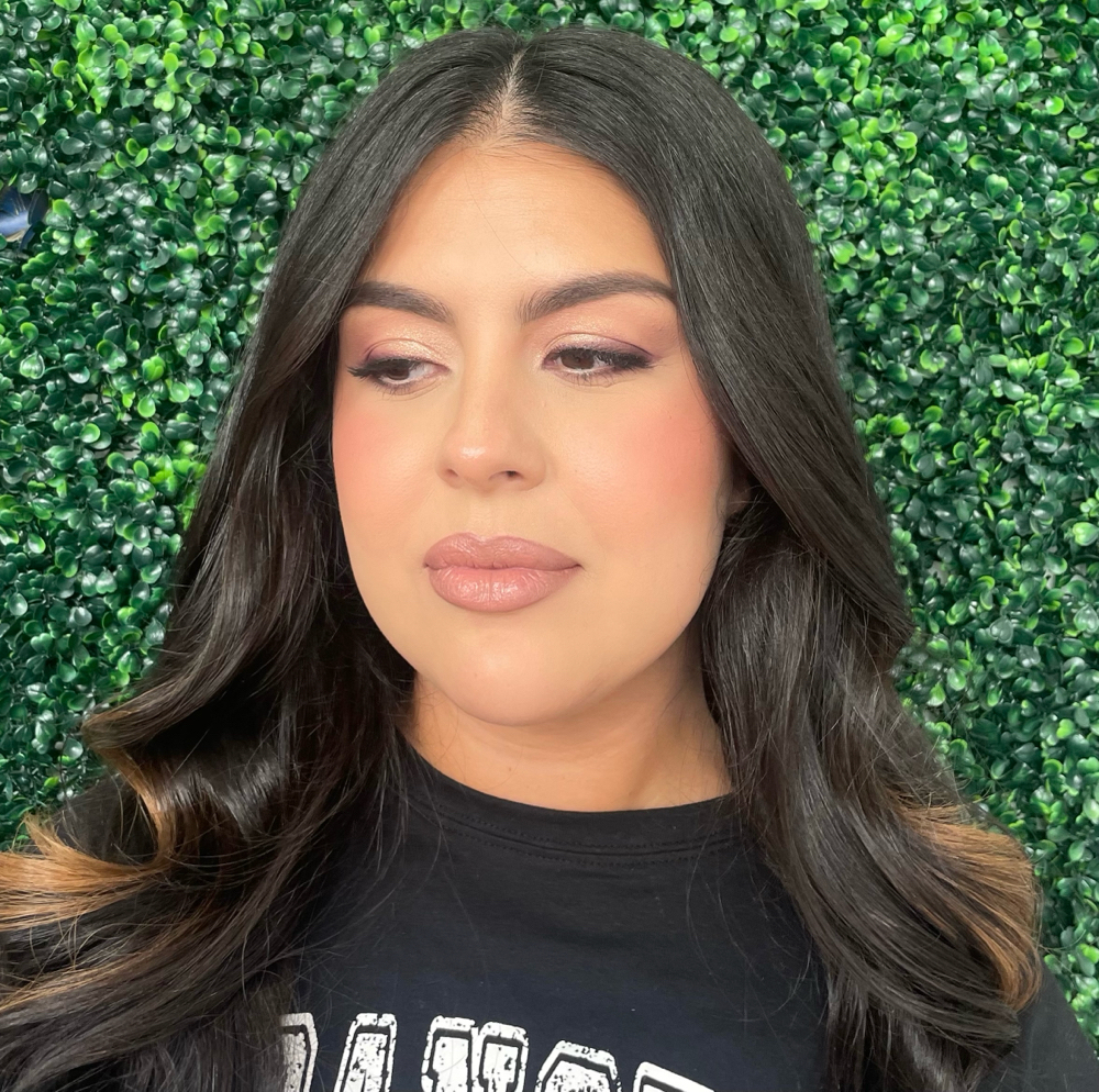 Makeup Application Including Lashes