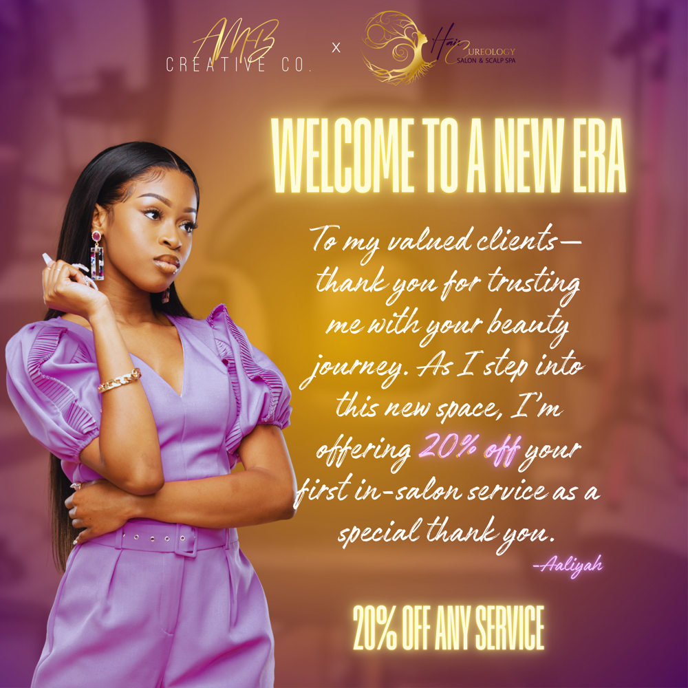 Lace wig install (20% off) at Hair Cureology Salon & Scalp Spa in Belleville, IL