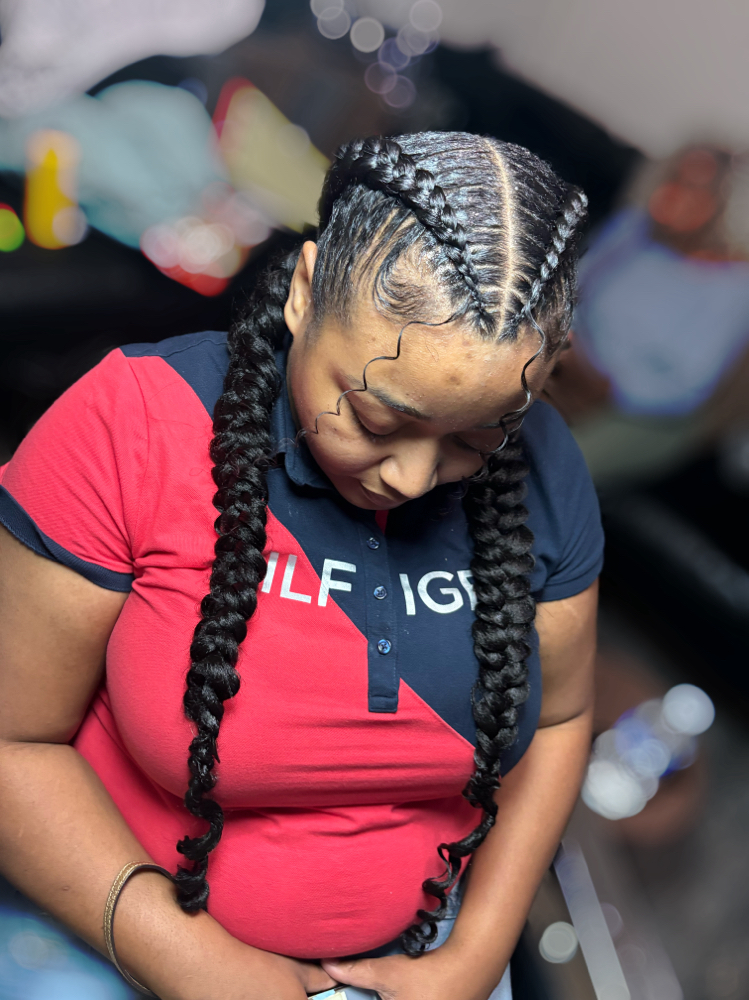 Two Butterfly Feed-in Braids
