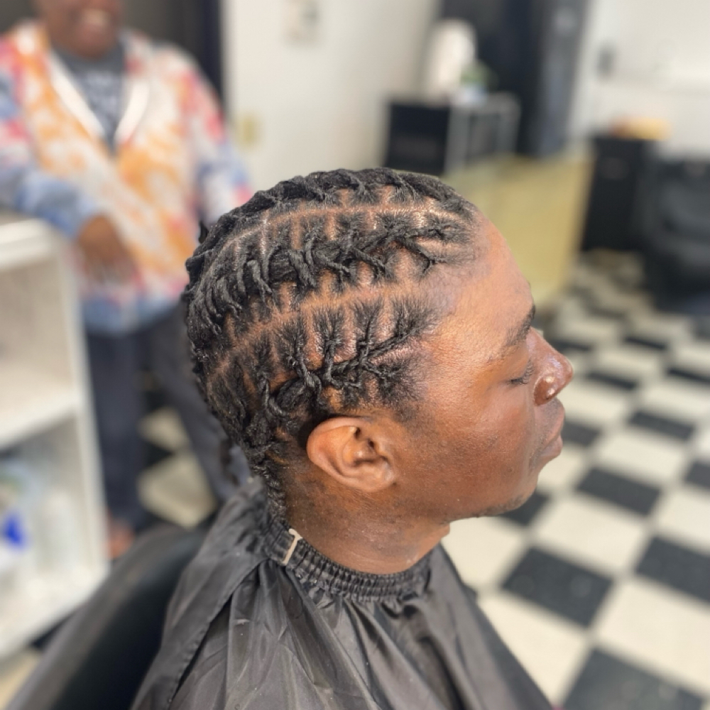 Starter Locs w/Barrels at Equality’s Nubian Stiylz in Hampton, VA