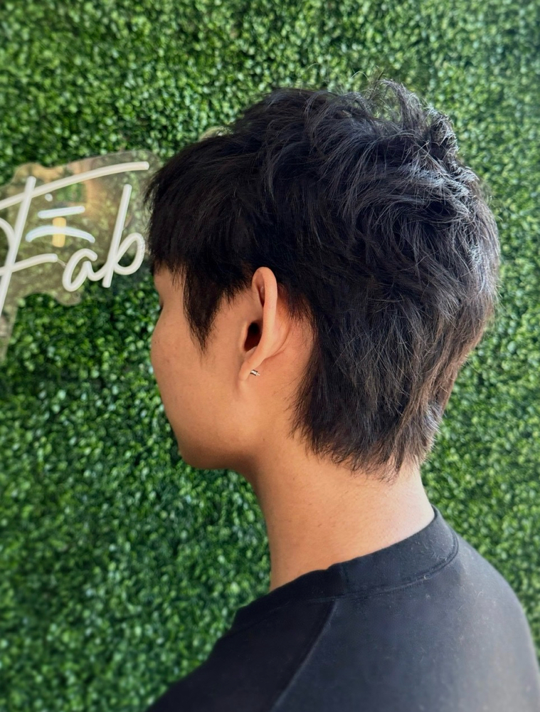 men’s scissor cut • with wash