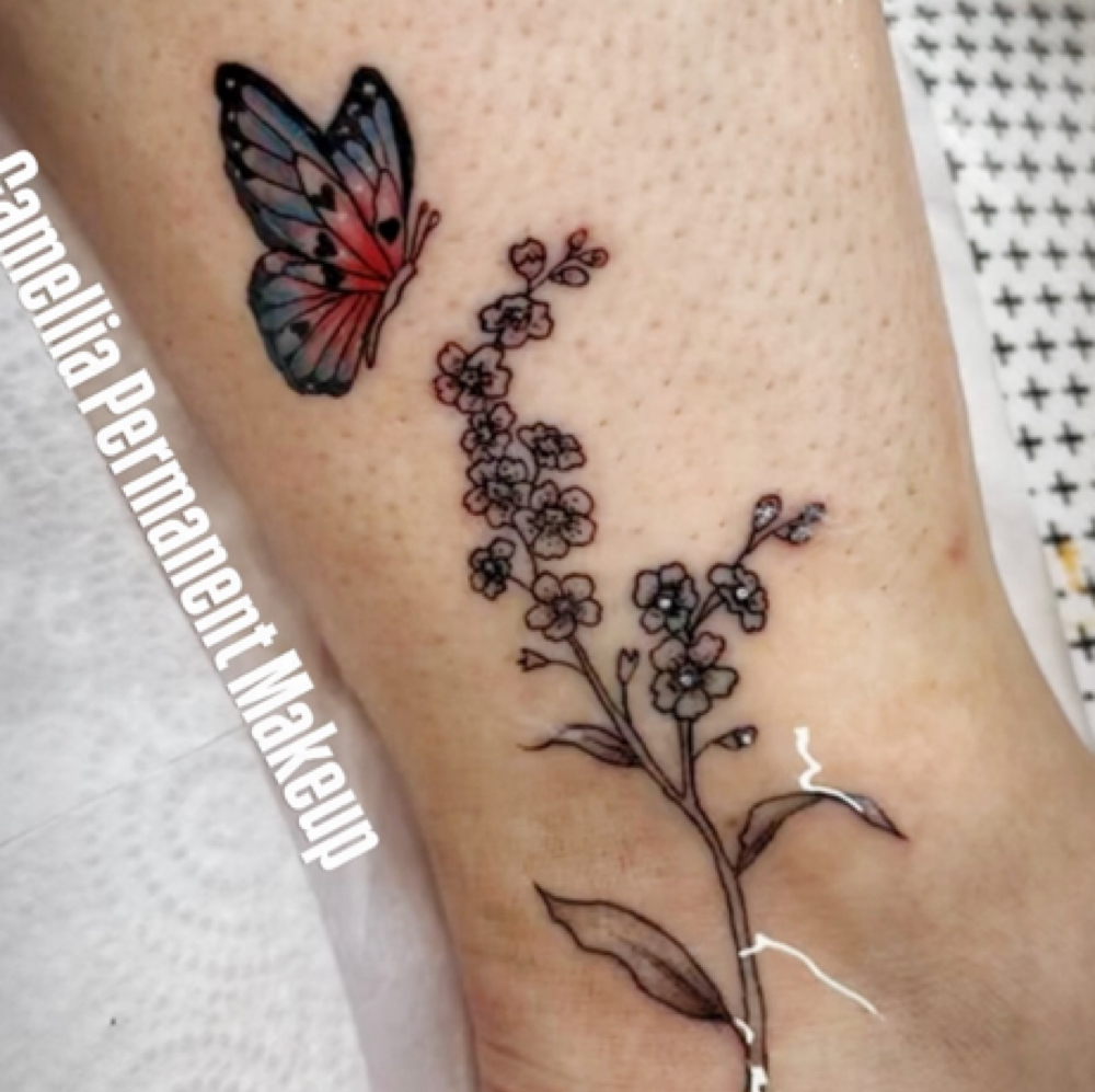Fine Line Tattoo Color at Key West- Camellia Permanent  Makeup & Tattoo in Key West, FL