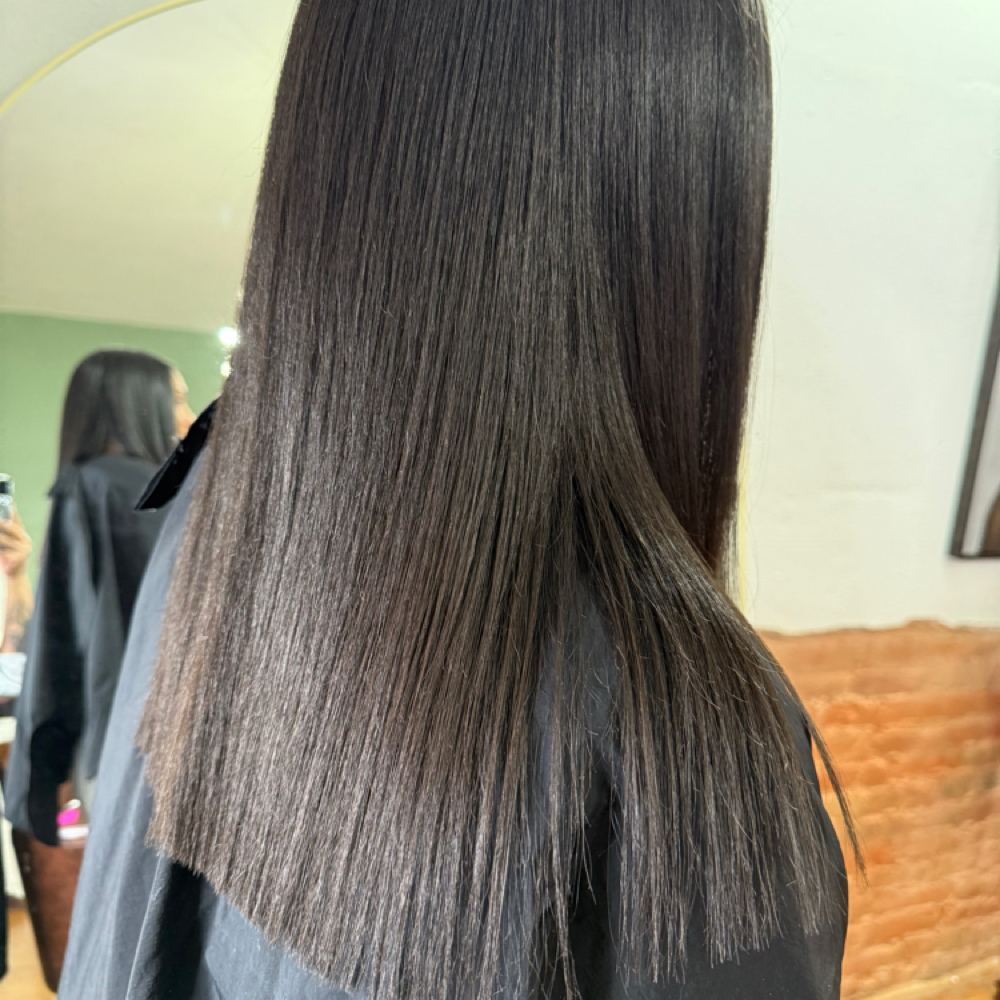 Relaxer touchup at M Crush  Beauty Lounge in abilene, TX