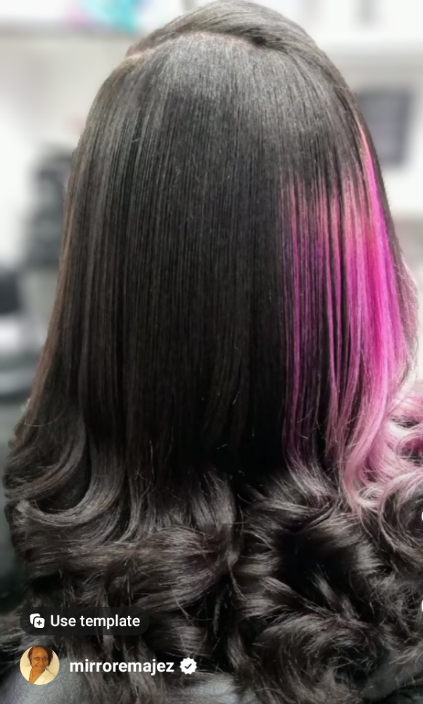 Shampoo & Flat Iron(relaxed) at Mirror Emajez in Amherst, NY