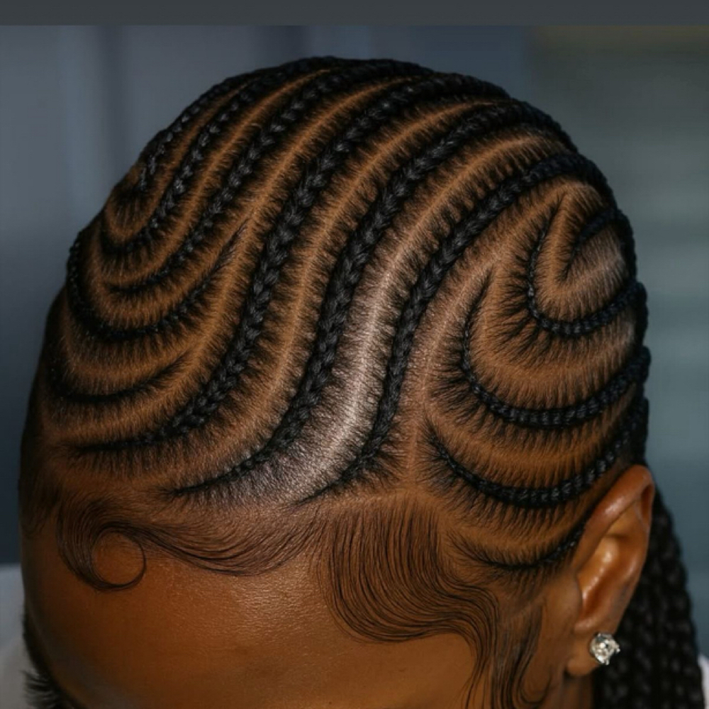 Small Stitch Braids at Glyn hair braiding in Jacksonville, NC