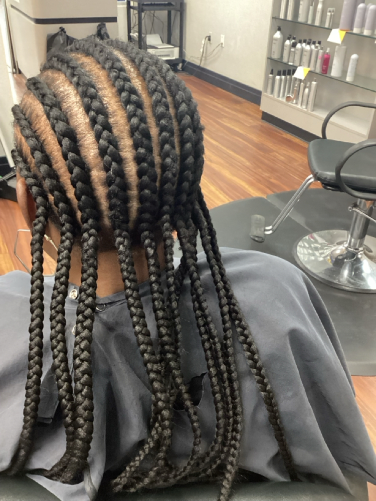 Basic Cornrow Style W/Hair