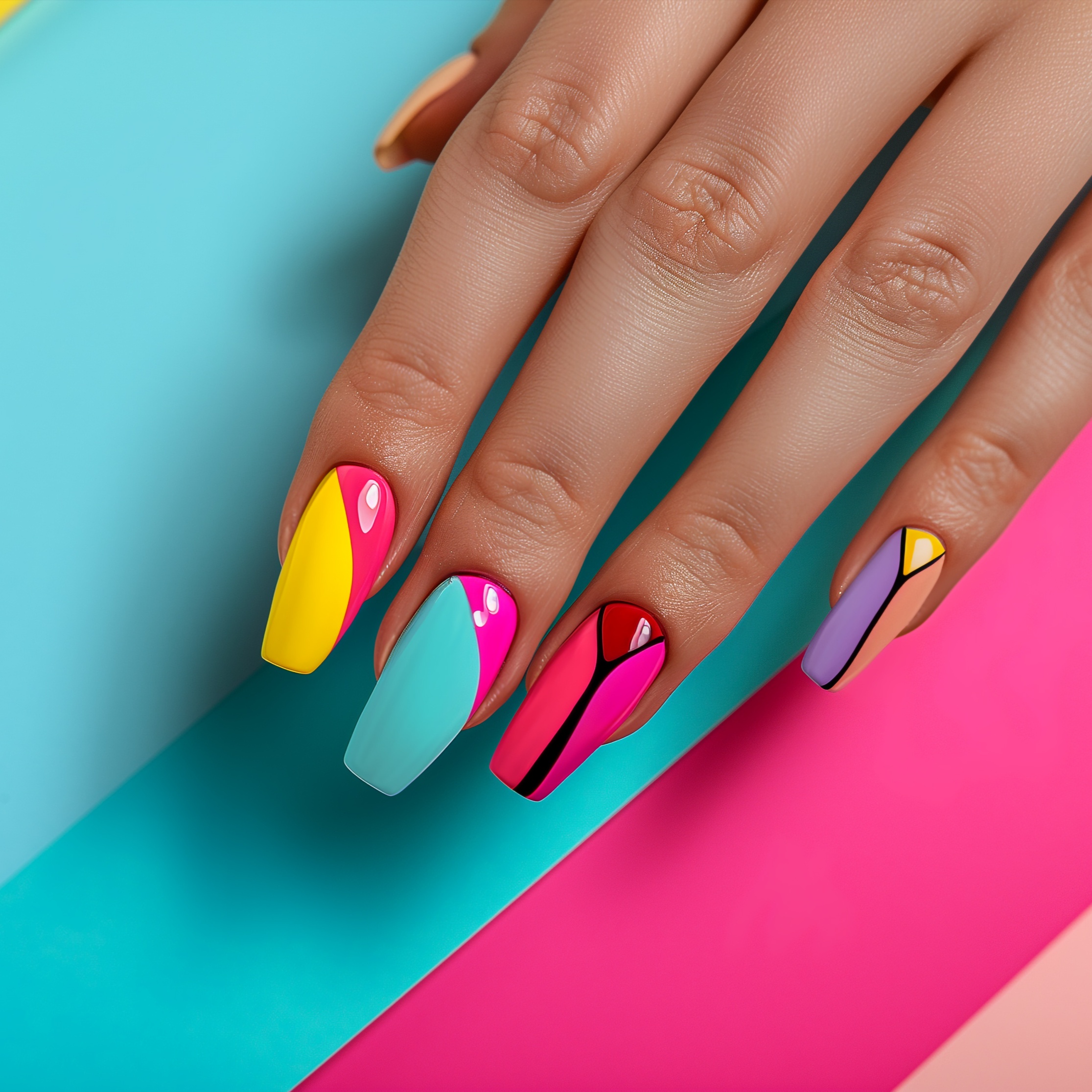 Russian Structured Hard Gel Overlay at KLS Waterless Nail Bar in Corning, NY