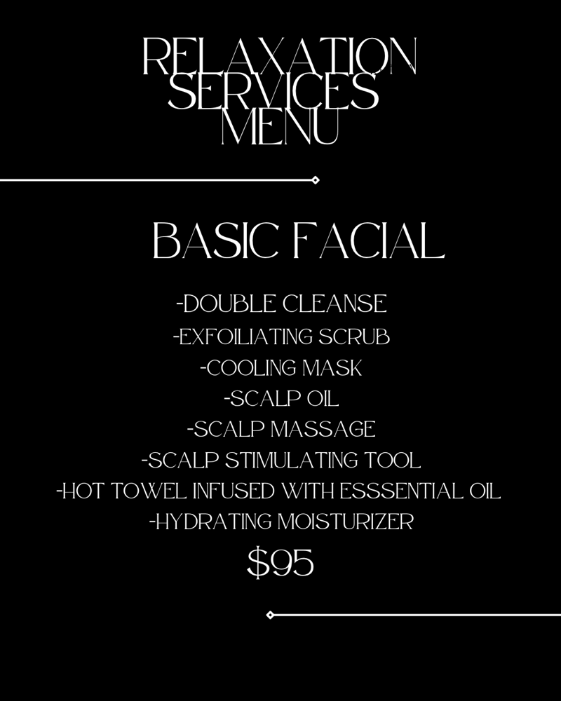 Basic Facial & Scalp Therapy