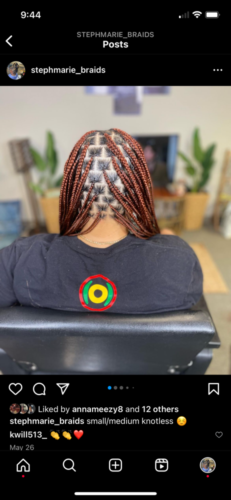 Smedium Knotless at 🦋 Blessings Upon Me 🦋 in Cincinnati, OH
