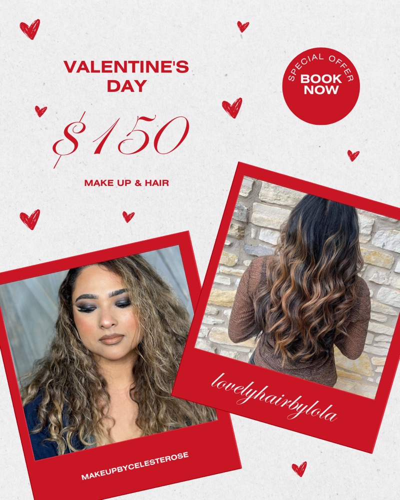 Valentines Day Hair & Makeup