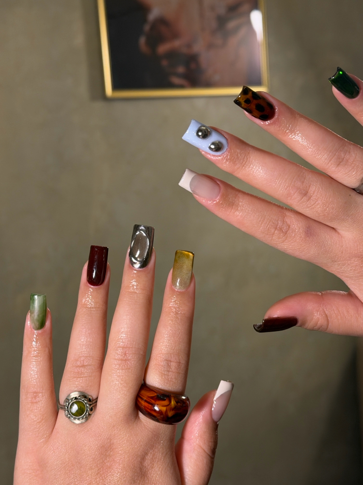 Gel X + (Tier 2 Nail Art) at ZAHRA NAIL STUDIO in Westfield, NJ