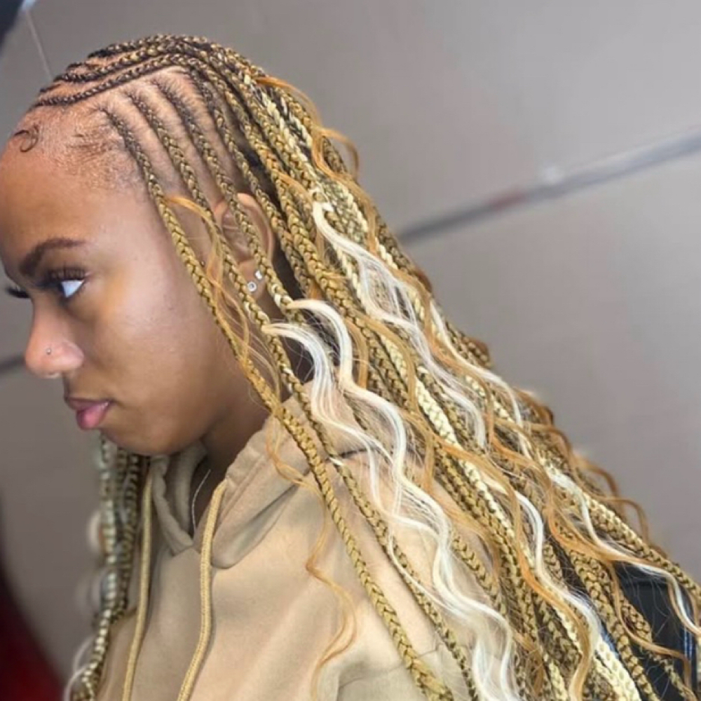 Fulani w/ Knotless at Zayziee Stylesss in Milwaukee, WI