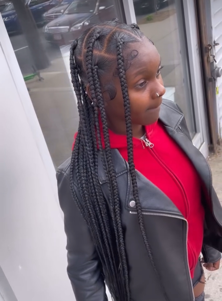 Large Knotless Braids at Gigi.hair boutique in Bronx, NY