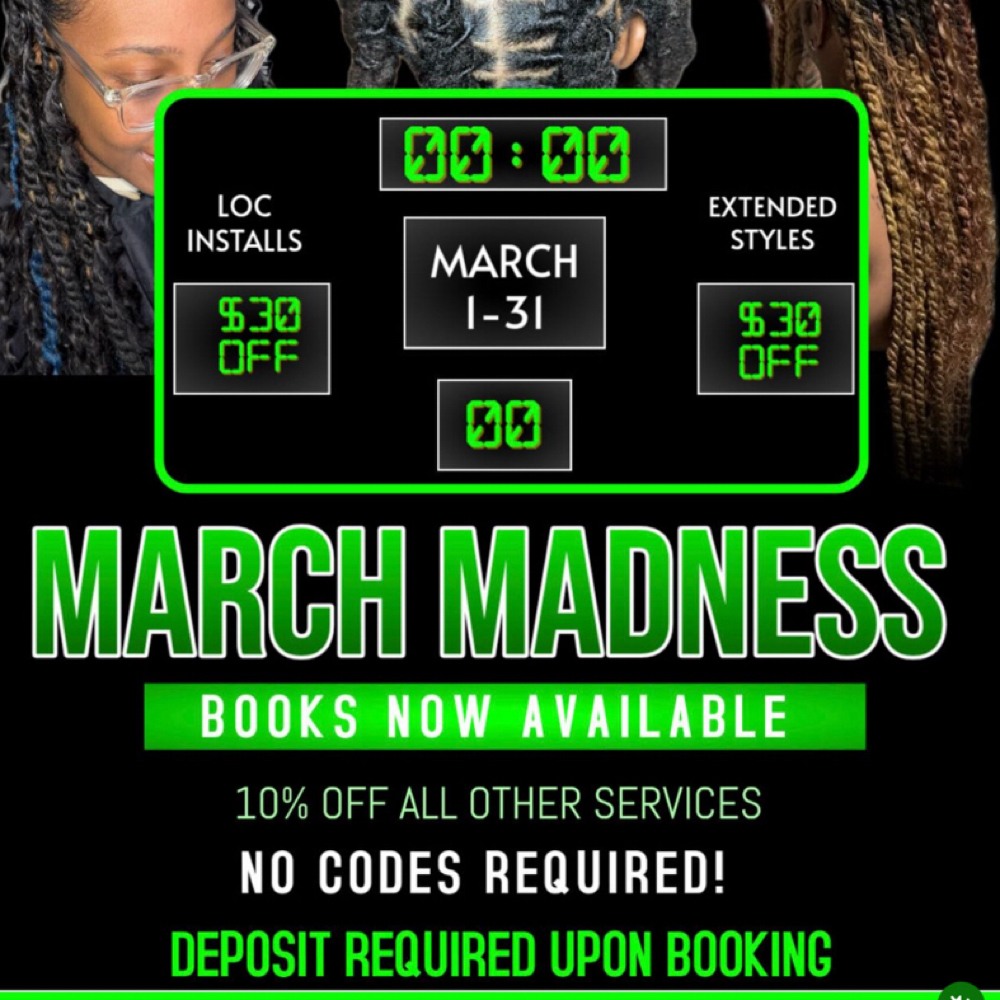 March Madness Special at Loc.dRomance❤️ in Waldorf, MD