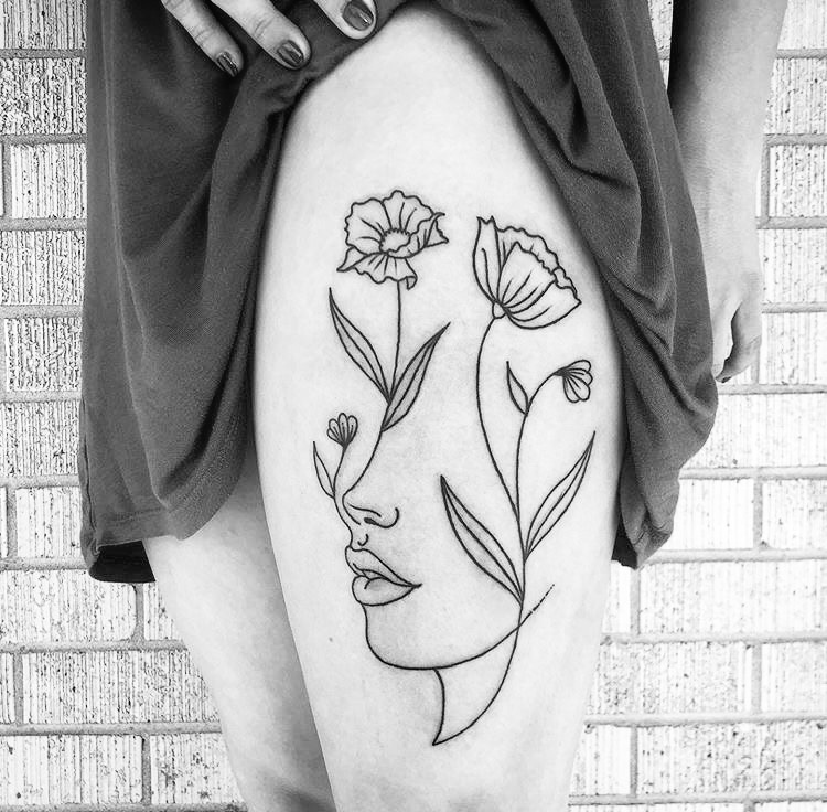 XL Fine Line Tattoo 6” +