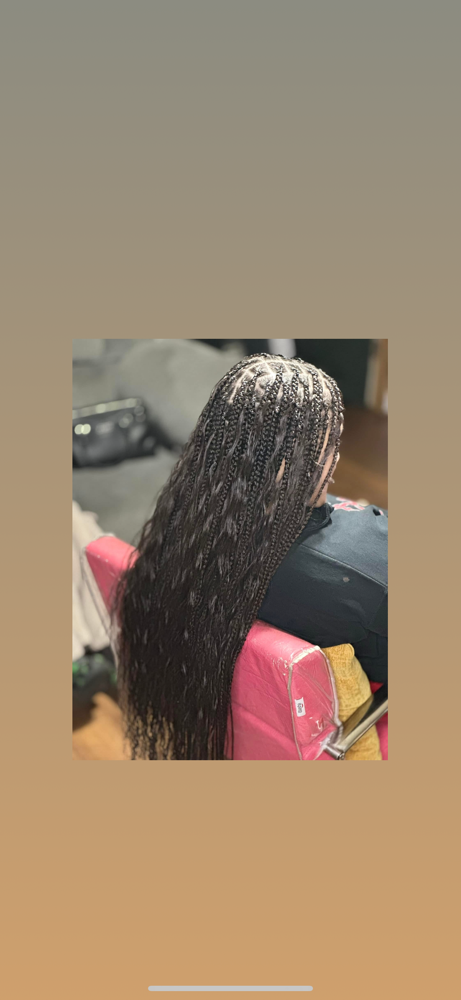 SMedium Boho Knotless at Goddess Stylez in Sealy, TX