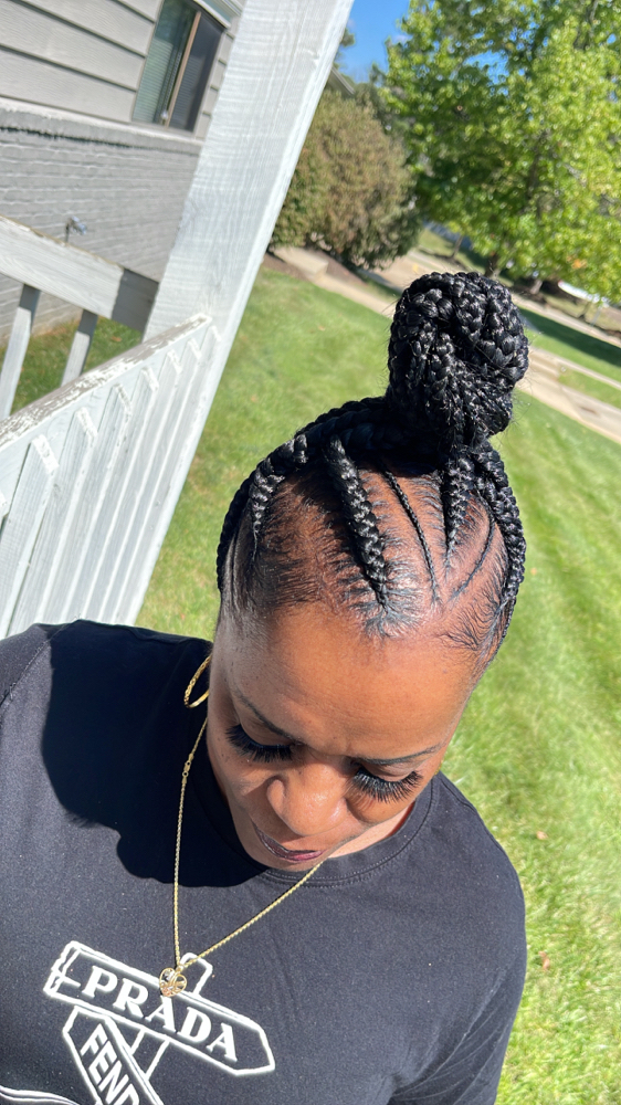 Stitch/braided Ponytails