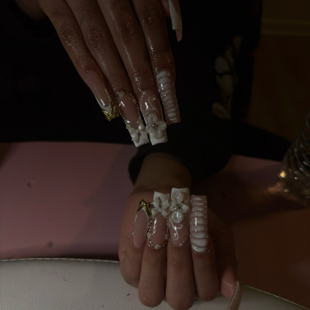 X Long ( bedazzled 7-9) at Lyssanailsxo in Perth Amboy, NJ