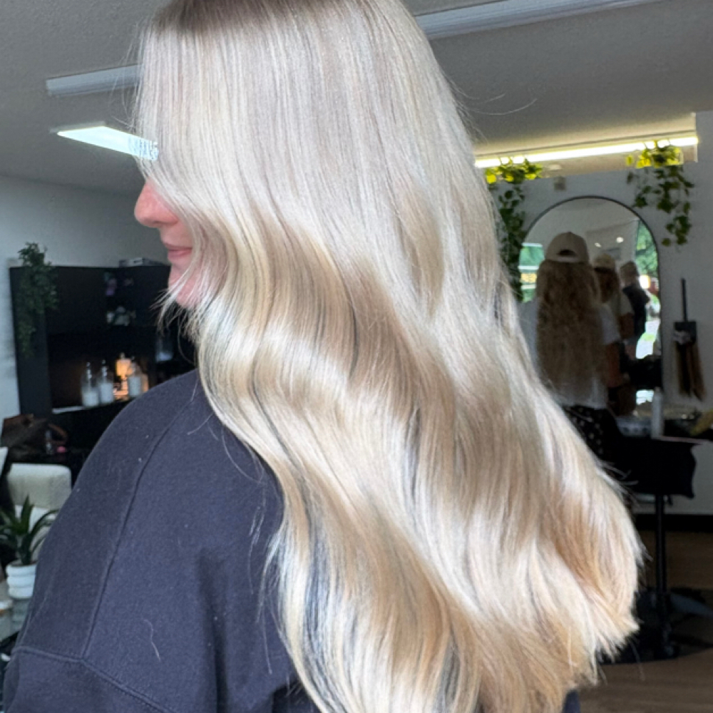 full blonding service at hairbykaleym in Kingsport, TN
