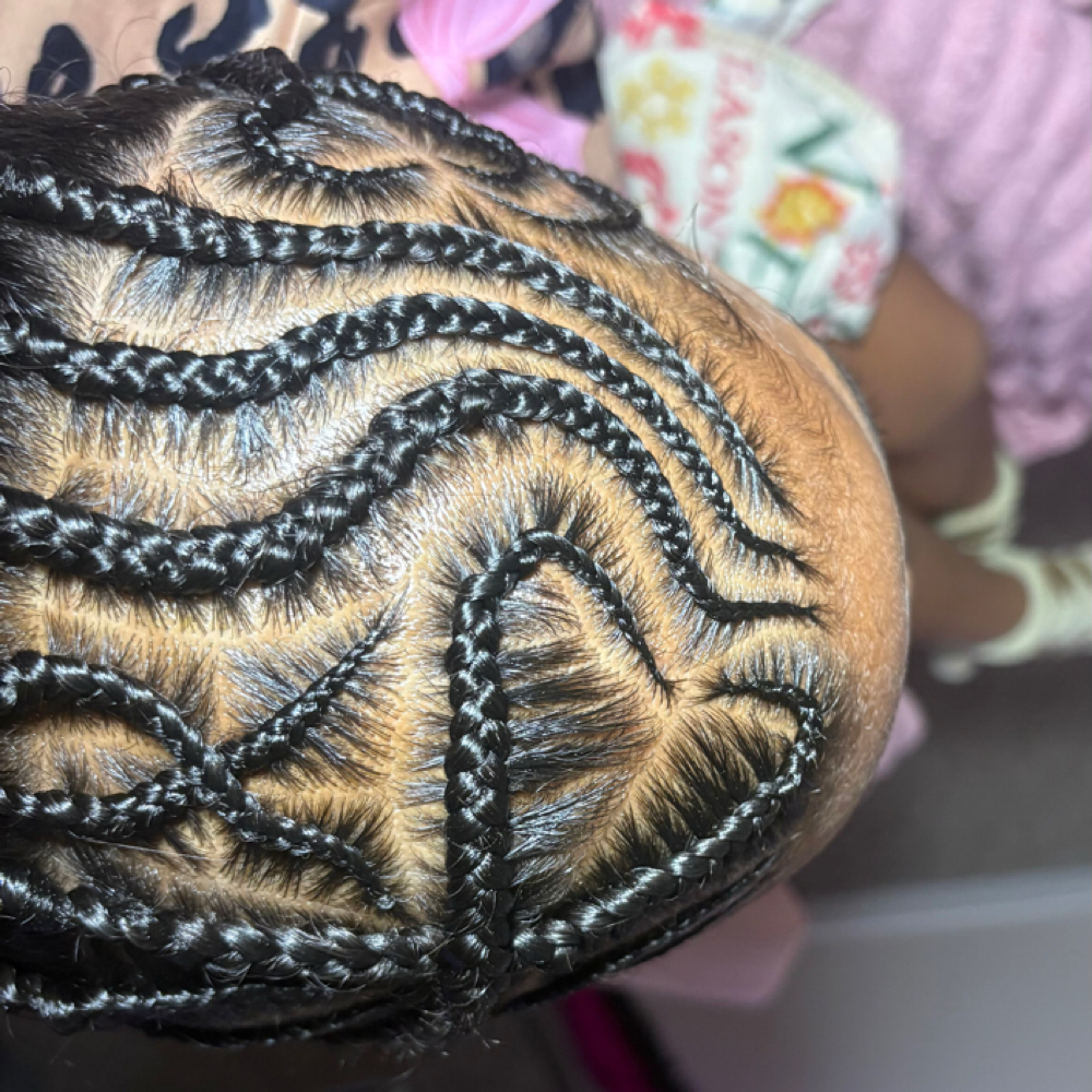 Half Fulani Braids at Knot Your Average By Sno in Shawano, WI