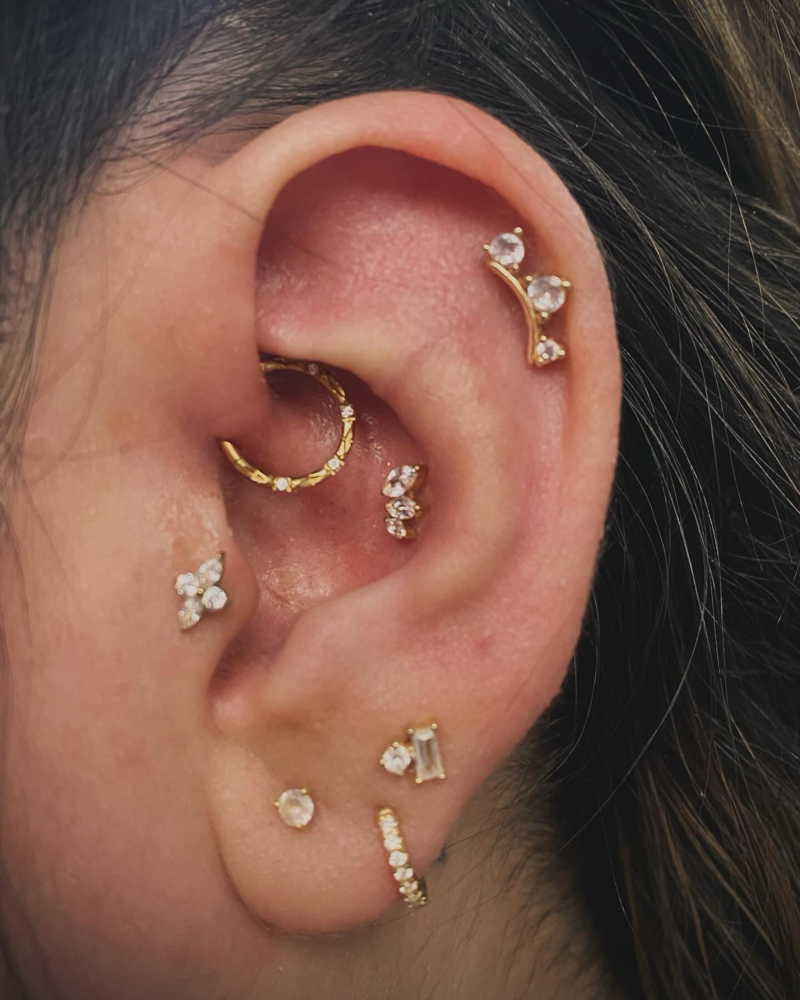 Ear-Triple (Jewelry not Included)