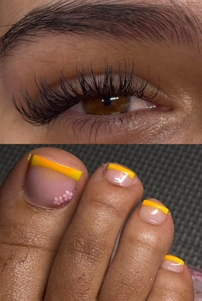 Lashes + Pedi Combo