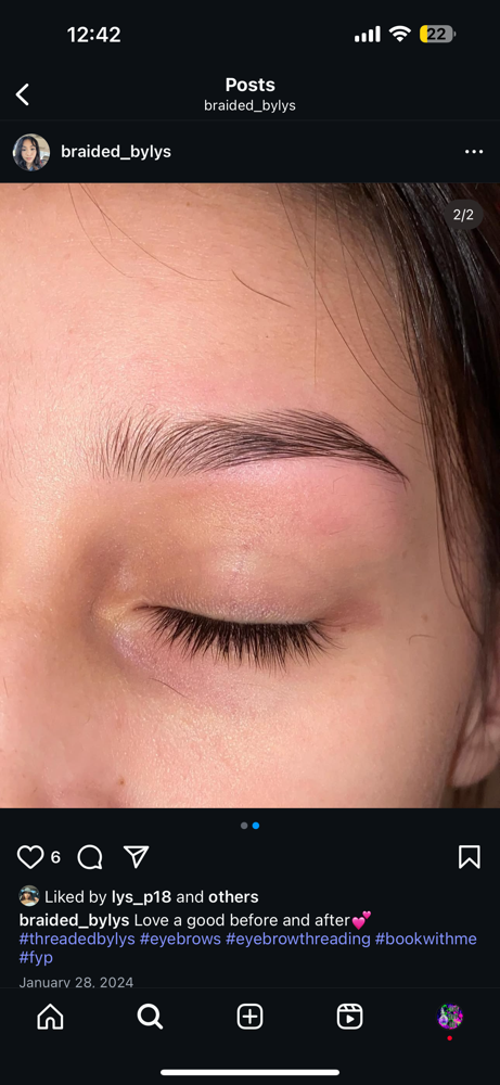 Eyebrow Threading With Alyssa at Trippy Looks By Lia & Laney in Las Vegas, NV