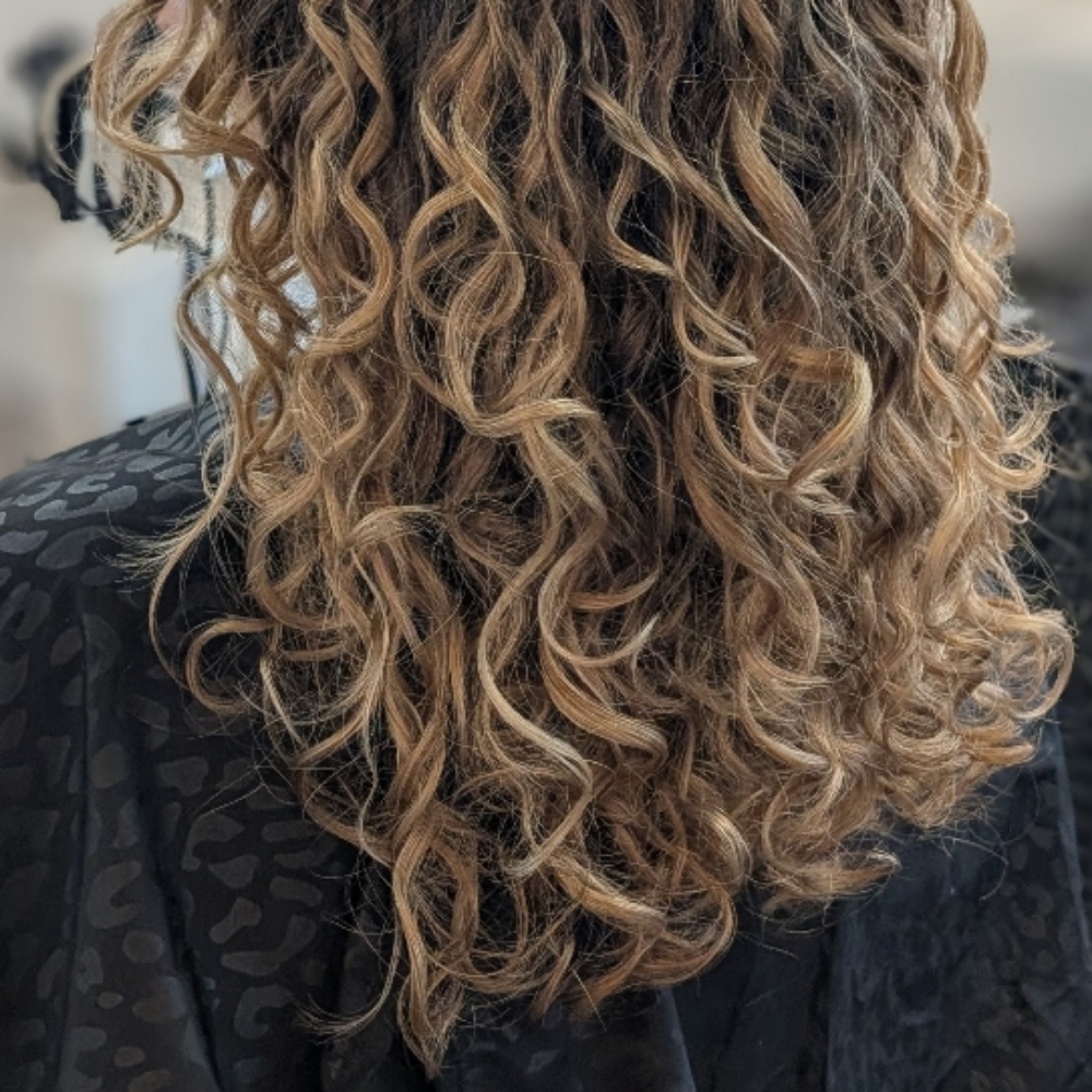 • Costum Partial Blonde • at Em's Hair Design in Grafton, WI
