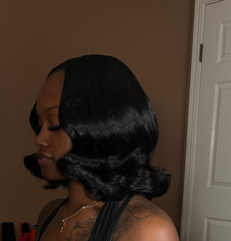 ADD CURLS TO BOB.