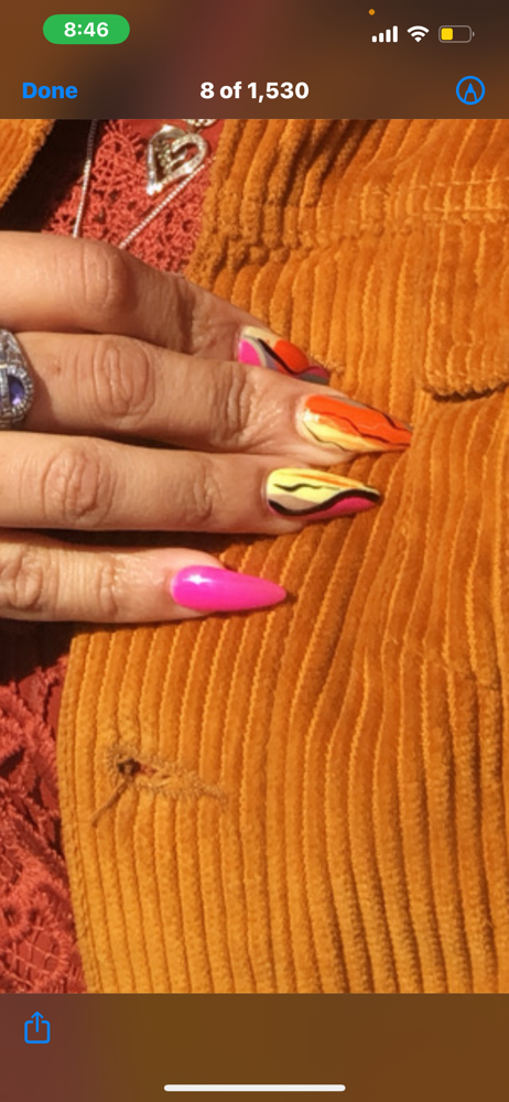 Medium Nails With Tips