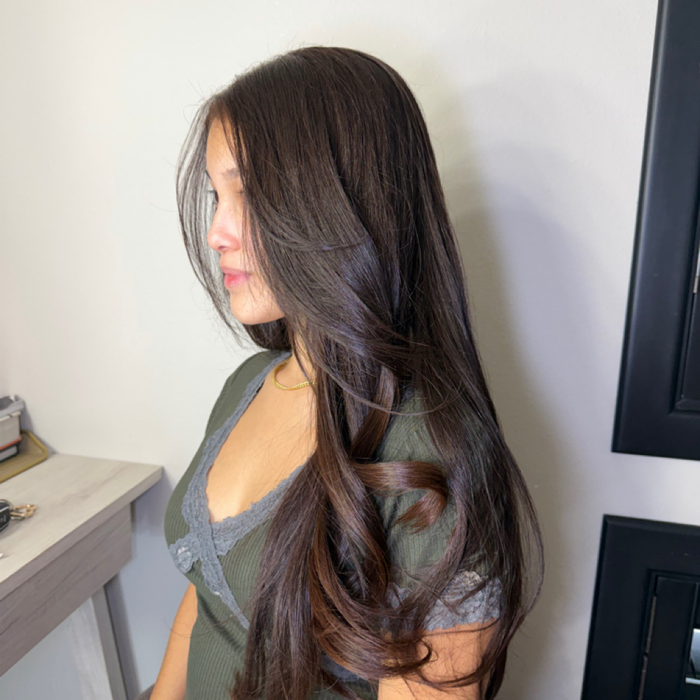 Wash + Blowout at Allison Alvarado in Brownsville, TX