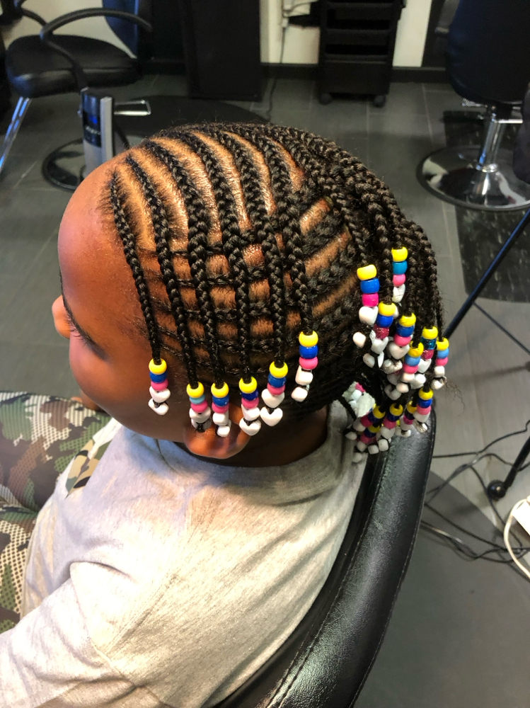 Kids Girl Braids No Hair Added at KG Stylez N Cutz in Katy, TX