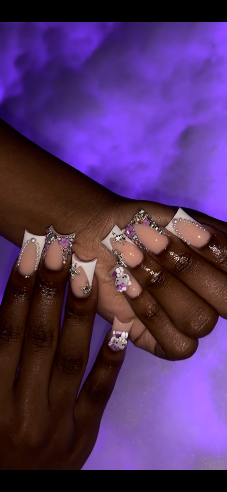 blinged frenchies (duck)