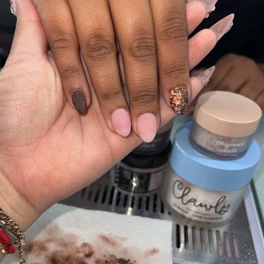 Full Set Color Acrylic at Velvet Nail Lounge in Marion, NC