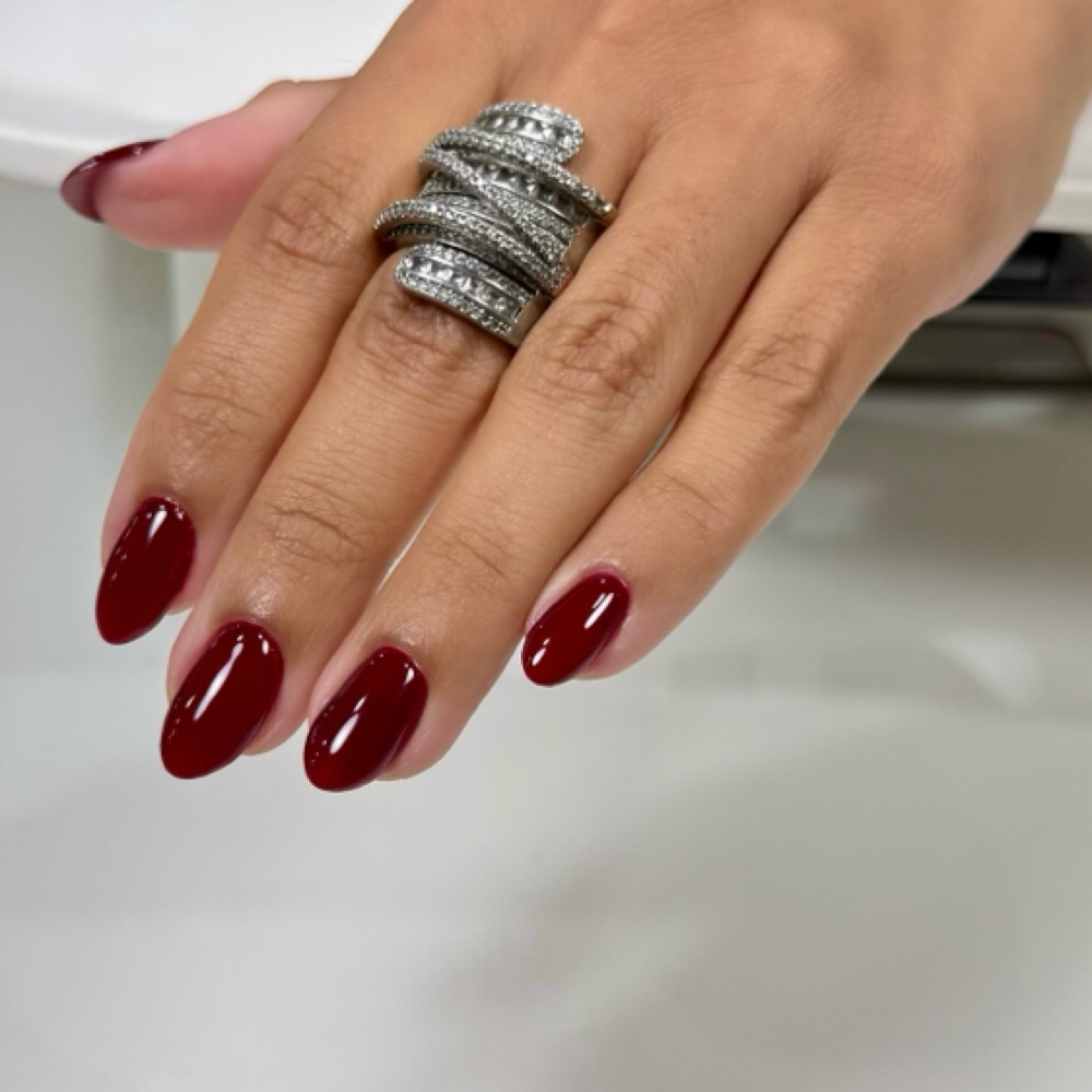 Basic Russian Gel Manicure at Bright Luna Nails in Hollywood, FL
