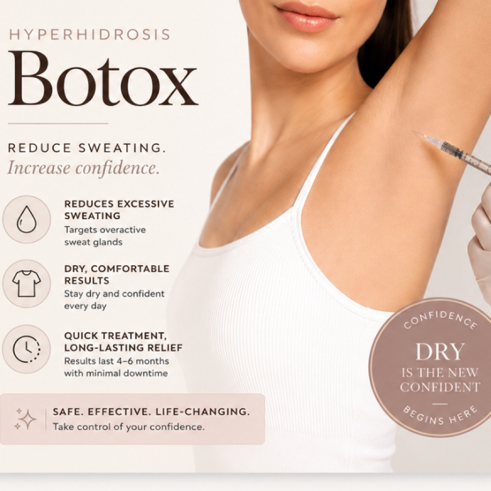 Neurotoxin for Hyperhidrosis at Luxehaus aesthetics & wellness by Cynthia Lucio in Bolingbrook, IL