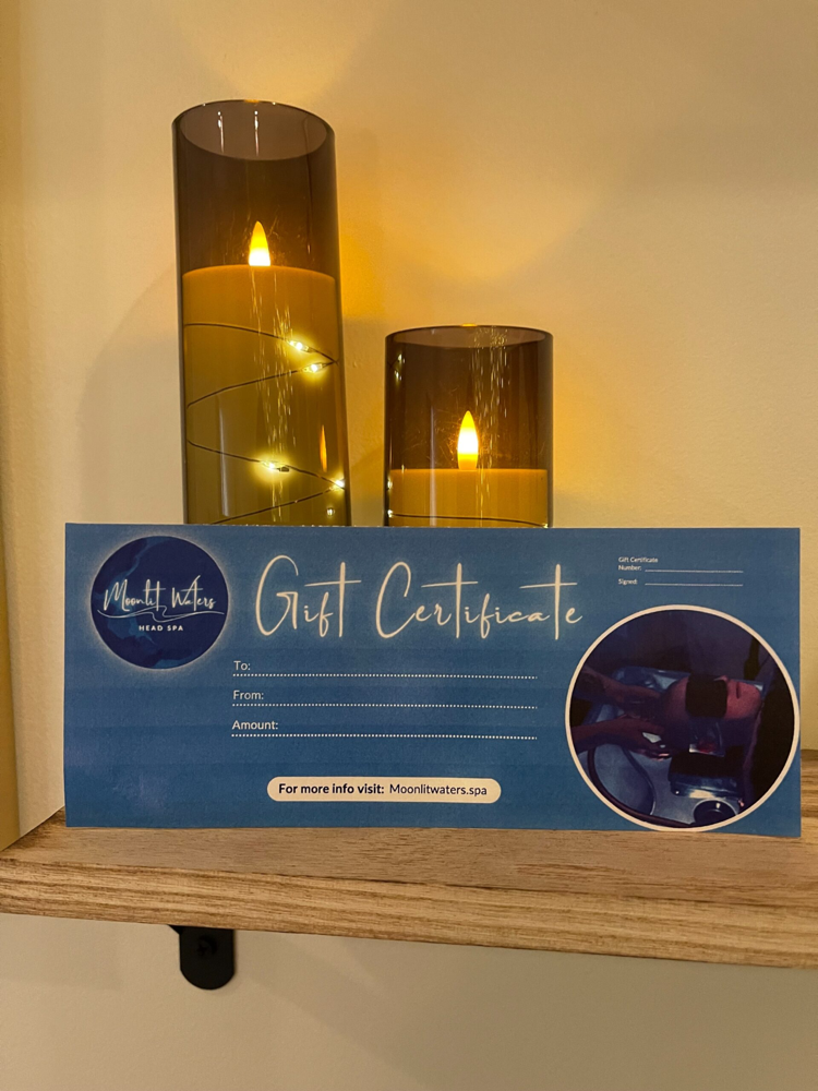 Gift Certificate Pick Up at Moonlit Waters Head Spa in East Aurora, NY