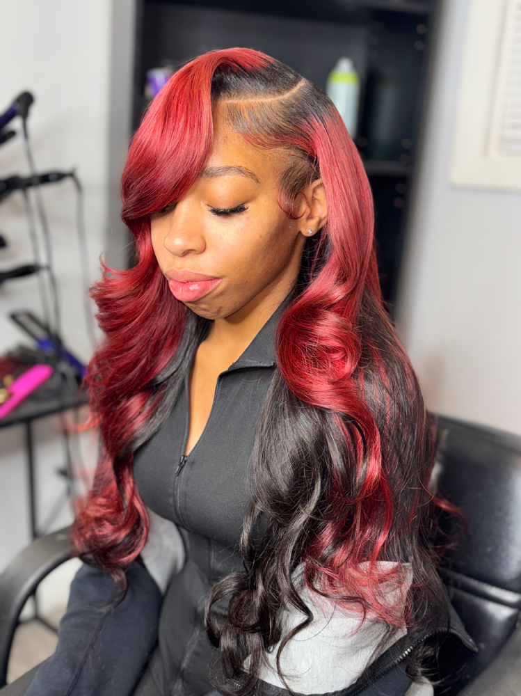 Traditional Sew In W. Leave Out