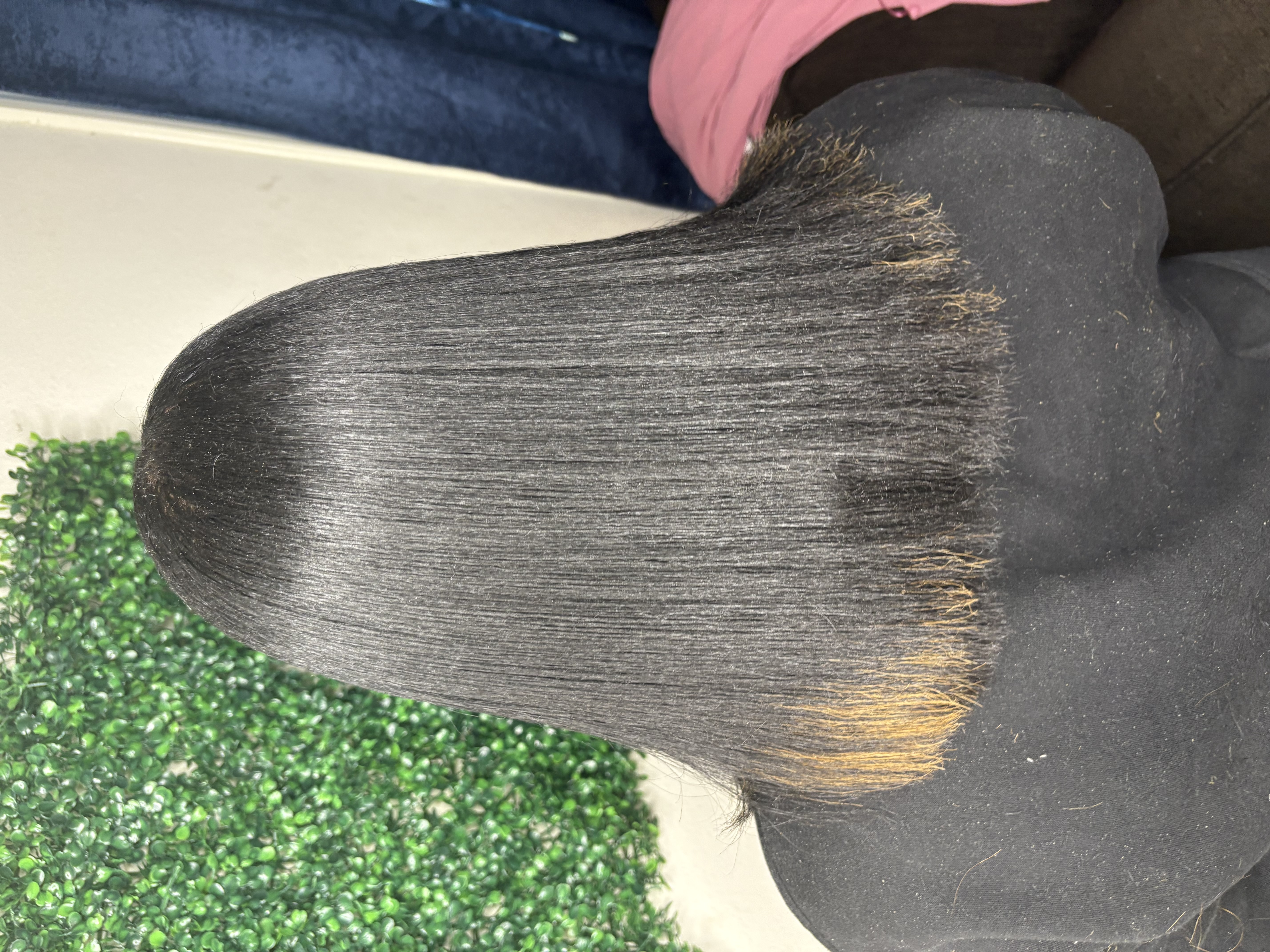 silk press with cut at Keys Beauty in Tupelo, MS