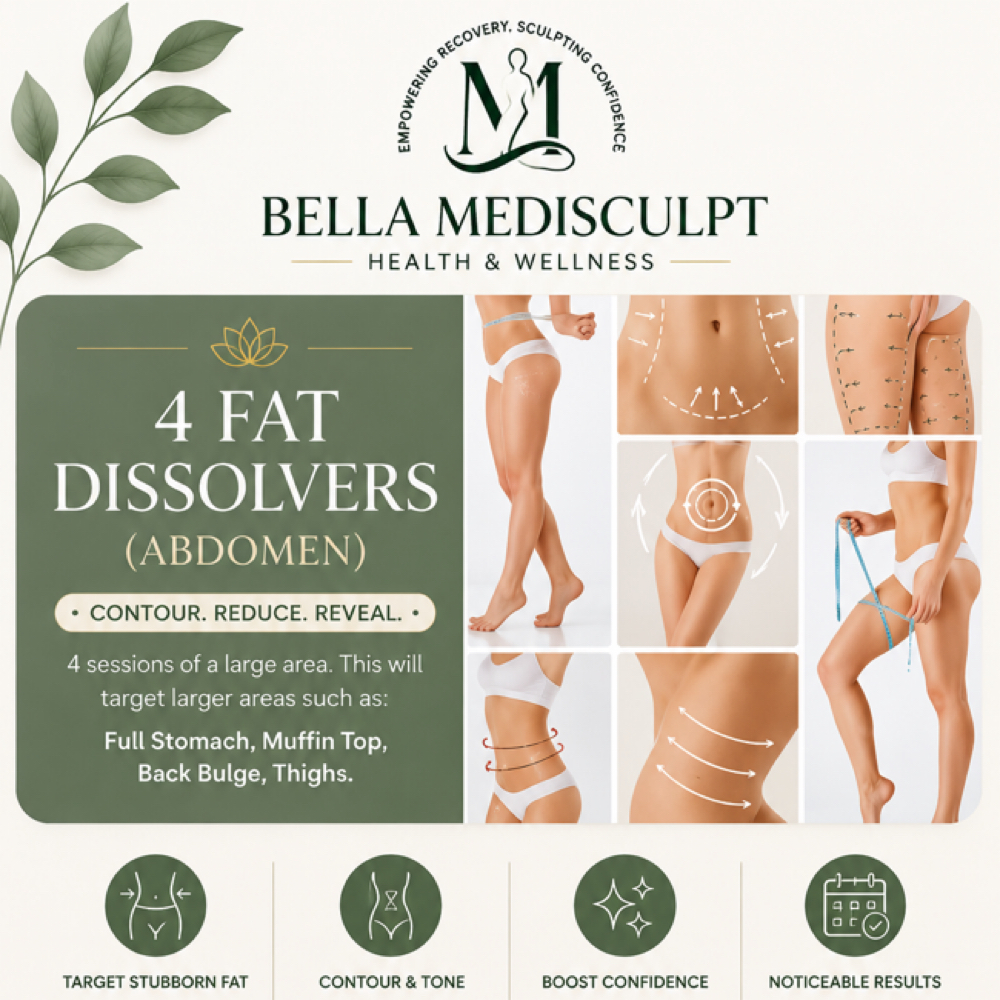 4 Fat Dissolvers (ABDOMEN) at Bella Medisculpt Health & Wellness in Tempe, AZ