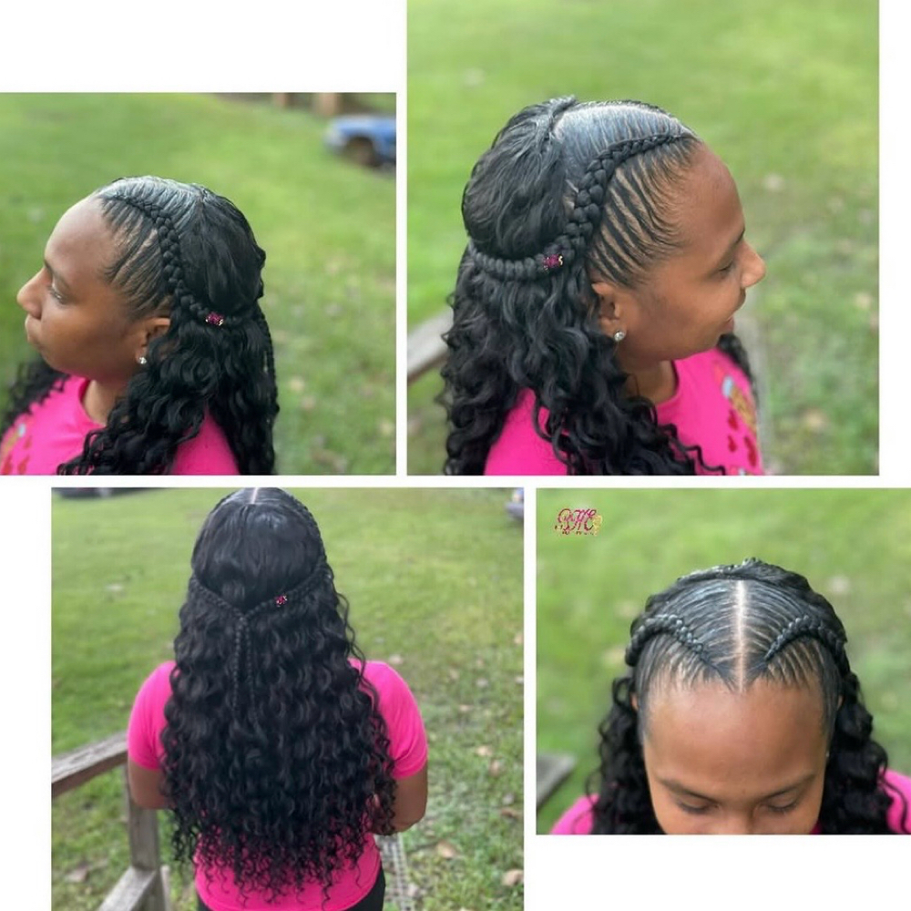 2 Stitch Braids w Quickweave at Erica Sam in Opelousas, LA