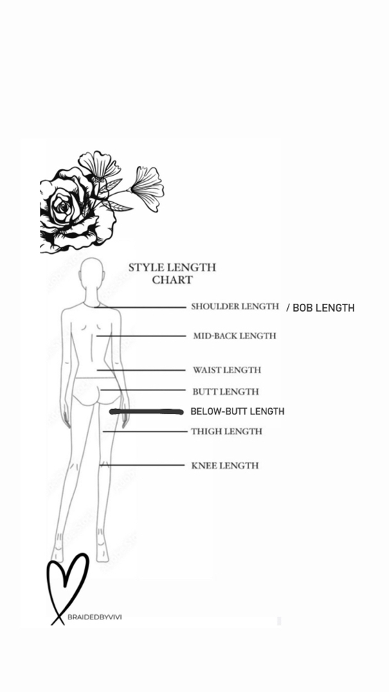 3. Length Chart. at Braidsby Laziria in Milwaukee, WI