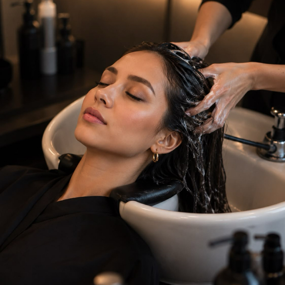 Deep Conditioning/Scalp Massage at Meraki Beauty Parlour in Chester, CA