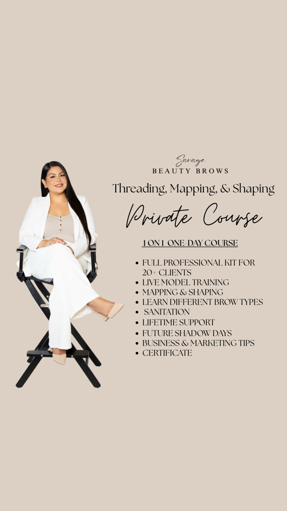 Threading Master Course at Savage Beauty Brows ✨ in National City, CA