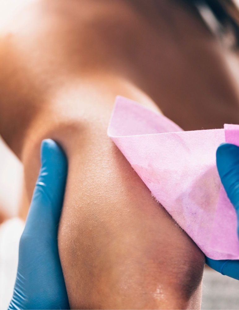 Half Arm, Leg, or Back wax