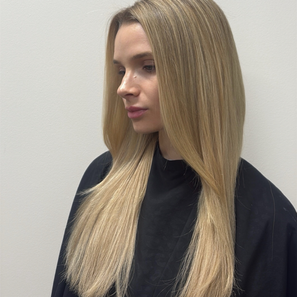 Extension Install at Megan Finch Hair in Holly springs, NC