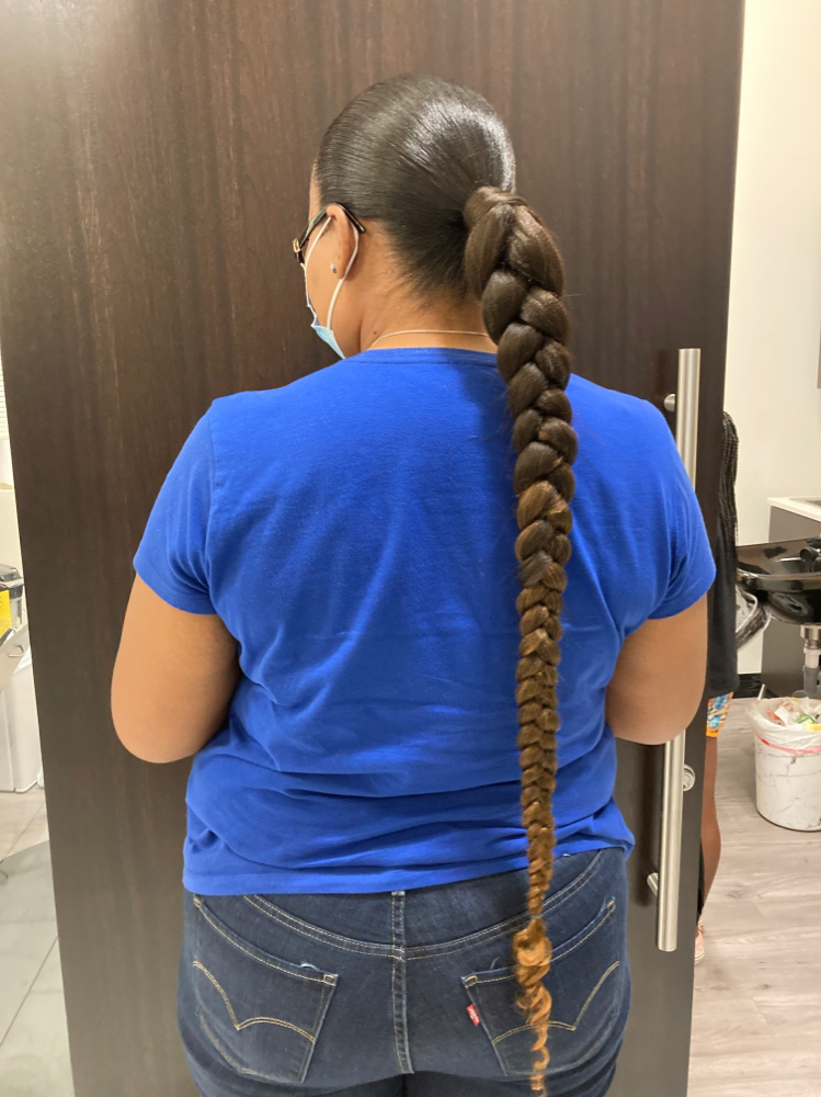 Sleek ponytail- relaxed